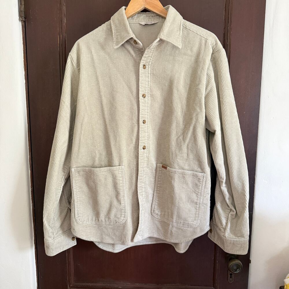 AYR All Year Round Men's Tan Corduroy The Dive Shacket Chore Jacket Shirt Medium